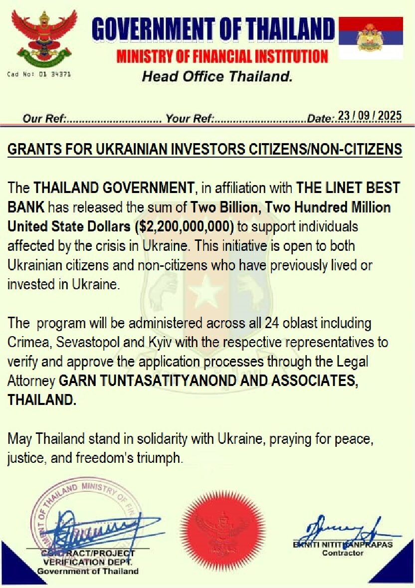 Gov. of Thailand Grant